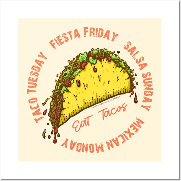 TACO DAYS Wall Art by Jitterfly